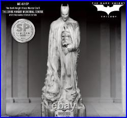 The Dark Knight Rises White Faux Marble Texture Memorial Statue Table Top