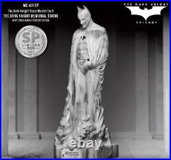 The Dark Knight Rises White Faux Marble Texture Memorial Statue Table Top