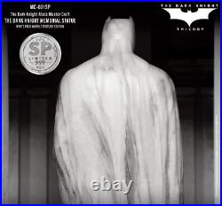 The Dark Knight Rises White Faux Marble Texture Memorial Statue Table Top