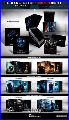 The Dark Knight Trilogy 4K 1-Click SteelBook Blu-ray Weet Exclusive 2005-2012