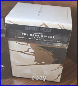 The Dark Knight Trilogy Steelbook + Batman 4 Film Collection (4K) NEW-Free S&H The Dark Knight Trilogy Steelbook + Batman 4 Film Collection (4K) NEW-Free S&H