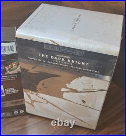 The Dark Knight Trilogy Steelbook + Batman 4 Film Collection (4K) NEW-Free S&H The Dark Knight Trilogy Steelbook + Batman 4 Film Collection (4K) NEW-Free S&H