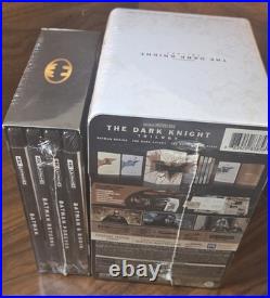 The Dark Knight Trilogy Steelbook + Batman 4 Film Collection (4K) NEW-Free S&H The Dark Knight Trilogy Steelbook + Batman 4 Film Collection (4K) NEW-Free S&H
