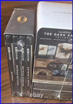 The Dark Knight Trilogy Steelbook + Batman 4 Film Collection (4K) NEW-Free S&H The Dark Knight Trilogy Steelbook + Batman 4 Film Collection (4K) NEW-Free S&H