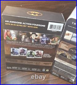 The Dark Knight Trilogy Steelbook + Batman 4 Film Collection (4K) NEW-Free S&H The Dark Knight Trilogy Steelbook + Batman 4 Film Collection (4K) NEW-Free S&H