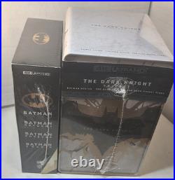 The Dark Knight Trilogy Steelbook / Batman Anthology Collection (4K) NEW-Box S&H