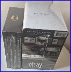 The Dark Knight Trilogy Steelbook / Batman Anthology Collection (4K) NEW-Box S&H
