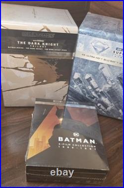 The Dark Knight Trilogy + Superman 5 Film Collection Steelbook+Batman Anthology