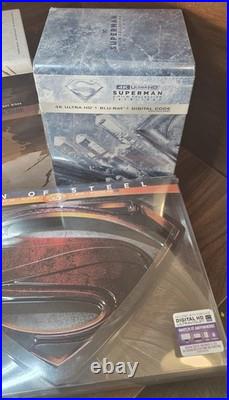 The Dark Knight Trilogy + Superman 5 Film Collection Steelbook + Man of Steel