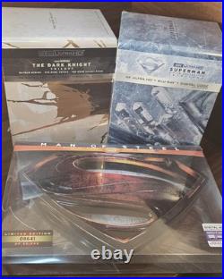 The Dark Knight Trilogy + Superman 5 Film Collection Steelbook + Man of Steel