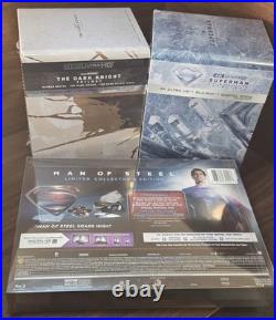The Dark Knight Trilogy + Superman 5 Film Collection Steelbook + Man of Steel