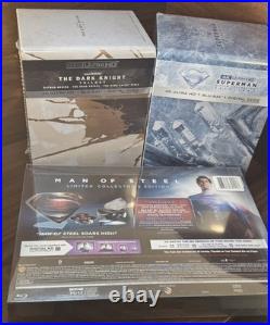 The Dark Knight Trilogy + Superman 5 Film Collection Steelbook + Man of Steel