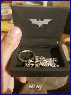 The Dark knight Tumbler Sterling Silver keychain solid Noble Collection limited