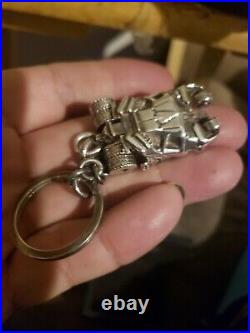 The Dark knight Tumbler Sterling Silver keychain solid Noble Collection limited
