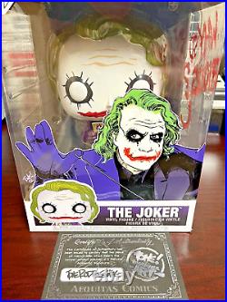 The Joker 10-Inch POP #334 Funko Dark Knight Batman Tone Rodriguez Remark COA