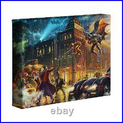 Thomas Kinkade Studios Batman The Dark Knight Saves Gotham City 16 x 24 LE Wrap