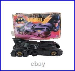 Vintage Kenner Batman The Dark Knight Collection Batmobile 1990 Incomplete