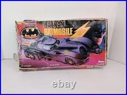 Vintage Kenner Batman The Dark Knight Collection Batmobile 1990 Incomplete