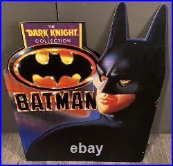Vintage Retail Toy Store Sign Large Kenner Batman The Dark Knight Collection