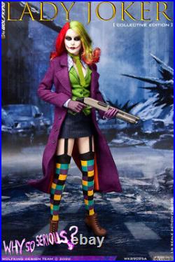 WOLFKING 1/6 Lady Joker Action Figure WK89025A With3pcs Heads Collectible Figure