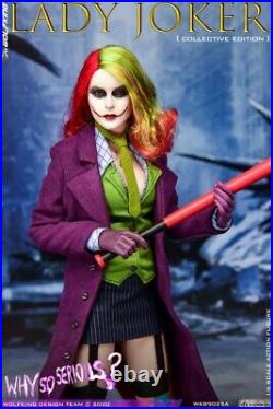 WOLFKING 1/6 WK89025A LADY JOKER With3pcs Head Collectable Action Figure Model Toy