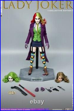 WOLFKING 1/6 WK89025A Lady Joker 12 Female Action Figure 3pcs Head Sculpt Toys