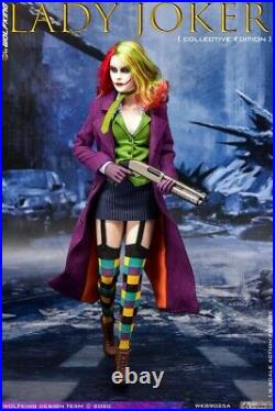 WOLFKING 1/6 WK89025A Lady Joker 12 Female Action Figure 3pcs Head Sculpt Toys