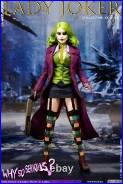 WOLFKING 1/6 WK89025A Lady Joker 12 Female Action Figure 3pcs Head Sculpt Toys