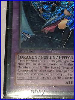 Yugioh Dark Magician Girl The Dragon Knight (DRLG-EN004) 1st Ed. Secret Rare